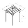 Forest Ultima Pergola 2500 x 2400 x 2400mm