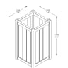 Forest Slender Small Planter 750 x 400 x 400mm