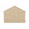 Forest Overlap Pressure Treated Double Door Apex Shed 10 x 10ft