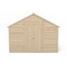 Forest Overlap Pressure Treated Double Door Apex Shed 10 x 10ft