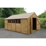 Forest Overlap Pressure Treated Double Door Apex Shed 10 x 15ft