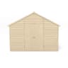 Forest Overlap Pressure Treated Double Door Apex Shed 10 x 15ft