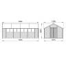 Forest Overlap Pressure Treated Double Door Apex Shed 10 x 20ft