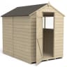 Forest Overlap Pressure Treated Apex Shed with Windows 7 x 5ft