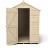 Forest Overlap Pressure Treated Apex Shed without Windows 7 x 5ft