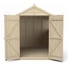 Forest Overlap Pressure Treated Double Door Apex Shed with 4 Windows 8 x 6ft