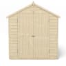 Forest Overlap Pressure Treated Double Door Apex Shed without Windows 8 x 6ft