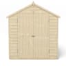 Forest Overlap Pressure Treated Double Door Apex Shed without Windows 8 x 6ft