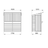 Forest Dip Treated Shiplap Pent Garden Bar 6 x 3ft