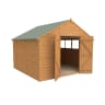 Forest Shiplap Dip Treated Double Door Apex Shed 10 x 10ft