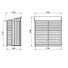 Forest Shiplap Dip Treated Pent Shed 6 x 3ft