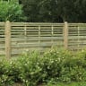 Forest Pressure Treated Decorative Kyoto Fence Panel 6ft x 5ft (1.8m x 1.5m) Pack of 5