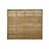 Forest Pressure Treated Decorative Kyoto Fence Panel 6ft x 5ft (1.8m x 1.5m) Pack of 5