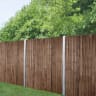 Forest Pressure Treated Closeboard Fence Panel 6ft x 5'6ft (1.83m x 1.68m) Brown Pack of 4