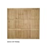 Forest Pressure Treated Closeboard Fence Panel 6ft x 5'6ft (1.83m x 1.68m) Pack of 5