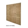 Forest Pressure Treated Closeboard Fence Panel 1.83m x 1.85m Pack of 4