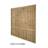 Forest Closeboard 6ft Fence Panel 6ft x 6ft (1.83m x 1.83m) Pack of 4