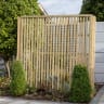 Forest Pressure Treated Vertical Slatted Screen 6ft x 6ft (1.8m x 1.8m) Pack of 3