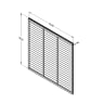Forest Dip Treated Trade Lap Fence Panel 1.83 x 1.83m
