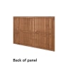 Forest Closeboard Fence Panel 1.83 x 1.23m Brown Pack of 3