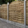 Forest Pressure Treated Decorative Dome Top Fence Panel 6ft x 6ft (1.8m x 1.8m) Pack of 3