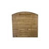 Forest Pressure Treated Decorative Dome Top Fence Panel 6ft x 6ft (1.8m x 1.8m) Pack of 3