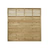 Forest Pressure Treated Decorative Kyoto Fence Panel 6ft x 6ft (1.8m x 1.8m) Pack of 5
