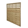 Forest Pressure Treated Decorative Kyoto Fence Panel 6ft x 6ft (1.8m x 1.8m) Pack of 5