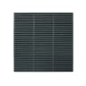 Forest Contemporary Double Slatted Fence Panel 1.8m x 1.8m Anthracite Grey Pack of 3