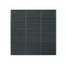 Forest Contemporary Double Slatted Fence Panel 6ft x 6ft (1.8m x 1.8m) Anthracite Grey Pack of 4