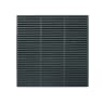 Forest Contemporary Double Slatted Fence Panel 1.8m x 1.8m Anthracite Grey Pack of 4