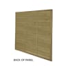 Forest Pressure Treated Horizontal Tongue and Groove Fence Panel 6ft x 6ft (1.83m x 1.83m) Pack of 4