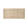 Forest Pressure Treated Contemporary Slatted Fence Panel 1.8m x 0.9m Pack of 3