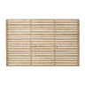 Forest Pressure Treated Contemporary Slatted Fence Panel 1.8m x 1.2m Pack of 3