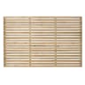 Forest Pressure Treated Contemporary Slatted Fence Panel 6ft x 4ft (1.8m x 1.2m) Pack of 5