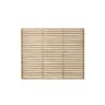 Forest Pressure Treated Contemporary Slatted Fence Panel 1.8m x 1.5m Pack of 3