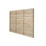 Forest Pressure Treated Contemporary Slatted Fence Panel 1.8m x 1.5m Pack of 3