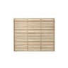 Forest Pressure Treated Contemporary Slatted Fence Panel 6ft x 5ft (1.8m x 1.5m) Pack of 4