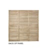 Forest Pressure Treated Contemporary Slatted Fence Panel 6ft x 6ft (1.8m x 1.8m) Pack of 5