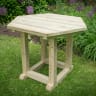 Forest Hexagonal Wooden Garden Gazebo with Cedar Roof 3.6m Cream - Installed