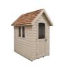 Forest Retreat Shed 6 x 4ft Painted Natural Cream - Installed