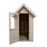 Forest Retreat Shed 6 x 4ft Painted Natural Cream - Installed