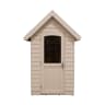 Forest Retreat Shed 6 x 4ft Painted Natural Cream - Installed