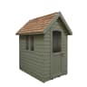 Forest Retreat Shed 6 x 4ft Painted Moss Green - Installed