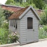 Forest Retreat Shed 8 x 5ft Painted Pebble Grey - Installed