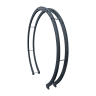 Free Standing Flower Circle Black With Bold Down