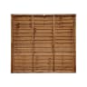 Grange Superior Pressure Treated Lap Panel Dark Brown 6ft x 5'6ft (1.83m x 1.65m)