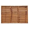 Grange Superior Pressure Treated Lap Panel Dark Brown 6ft x 4ft (1.83m x 1.2m)