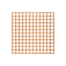 Grange Pressure Treated Heavy Duty Square Trellis Golden Brown 6ft X 6ft (1.83m x 1.8m)