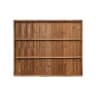 Standard Featheredge Panel 6ft x 5ft Dark Brown